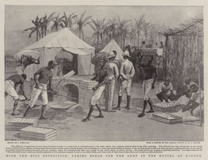 With the Nile Expedition, Baking Bread for the Army in the Nuzzul at Kosheh